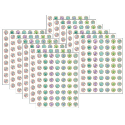 Teacher Created Resources® Rustic Bloom Mini Stickers, 378 Per Pack, 12 Packs