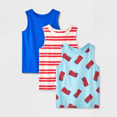 Toddler Boys' 3PK 4th of July Ice Cream Tank Top - Cat & Jack™