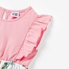 PATPAT Mommy and Me Dresses Matching Set Ruffle Flutter Short Sleeve Floral Dress Mom Baby Girl  Boho Midi Dresses. - 3 of 4