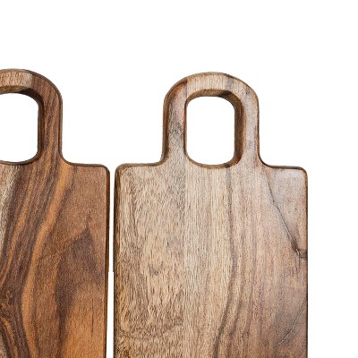 Silas 9" Natural Sheesham Wood Tapas Boards Set