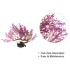 Unique Bargains Aquarium Plant Decorations Artificial Aquatic Plant Purple 1 Pcs - 3 of 4