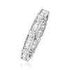 Ross-Simons 1.00 ct. t.w. Round and Baguette Diamond Eternity Band in 14kt White Gold - 3 of 4
