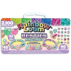 Rainbow Loom: Bestie Mini Button Combo Bracelet Making Set, Ages 7+ - 1 of 4