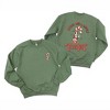 Simply Sage Market Women's Graphic Sweatshirt A Little Twisted Candy Cane Front and Back - 2 of 4