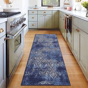 Area Rugs for Living Room, Paisley Distressed Rug, Anti-Slip Stain-Resistant Soft Accent Carpet - 1 of 4
