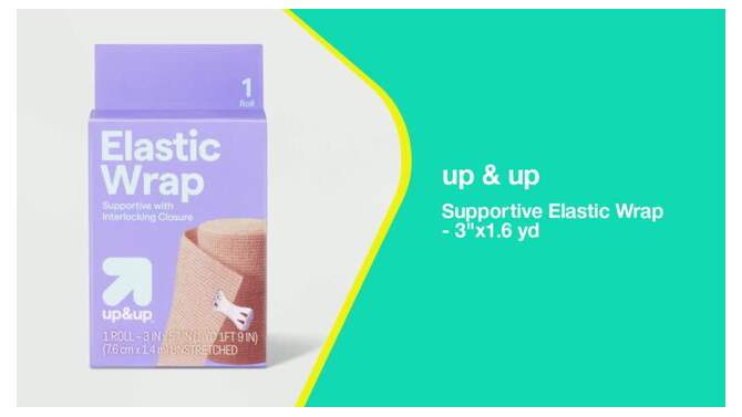 Supportive Elastic Wrap - 3&#34;x1.6 yd - up &#38; up, 2 of 5, play video