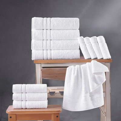 Hawmam Yellow Turkish Cotton 4-Piece Bath Towel Set