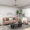 Metal Floral Wire Wall Decor Black - CosmoLiving by Cosmopolitan: Iron Botanical Art, Indoor Vertical Display - 3 of 4