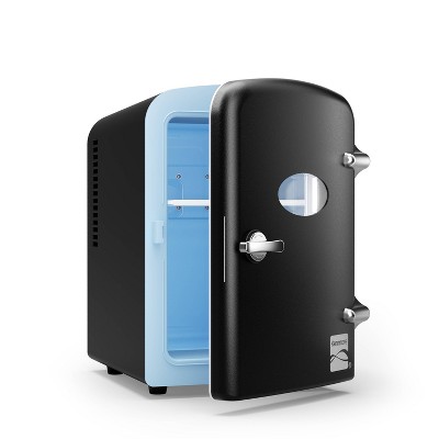 Kenmore 6 Can Mini Refrigerator: Countertop Tiny Fridge for Skincare & Makeup, 40°F Cooling, Black, 0.14 cu ft Capacity, 4 of 10