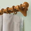 1-3/8 Wood Rod Pole Lumi Home Furnishings M&M Double Curtain Rod Bracket - 4 of 4