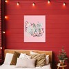Stupell Industries Cat With Christmas Lights Pink Canvas Art - 3 of 4