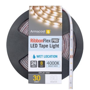 Armacost Lighting RibbonFlex Pro 24V White Outdoor LED Strip Light Tape 30LED/m Cabinet Lights - 1 of 1