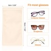 Unique Bargains PU Leather Soft Portable Storage Scratch-Resistant Eyeglasses Bag 2 Pcs - 2 of 4