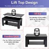 BestMassage 39/47 Inch Coffee Table Space Saving Life Top with Hydraulic Lift - 3 of 4