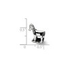 Black Bow Jewelry Sterling Silver Prancing Horse Bead Charm - 2 of 3