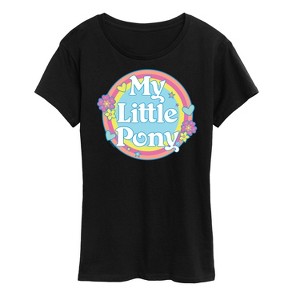 Women's - My Little Pony - Retro Rainbow Badge Short Sleeve Graphic T-Shirt - 1 of 4