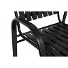 CAVINAS 7 Piece Patio Furniture Set Steel Small Outdoor Table and Chairs Rectangular Outdoor Dining Set with 6 Chairs for Patio - 2 of 4