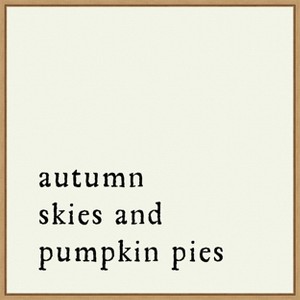 Amanti Art Autumn Skies Pumpkin Pies by Amanti Art Portfolio Canvas Wall Art Print Framed 22 x 22-in. - 1 of 4