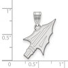 Black Bow Jewelry 14k White Gold Florida State Seminoles NCAA Large Pendant - 2 of 3