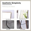 Vynxaria Aluminum alloy metal frame wall-mounted full-length mirror for porch,bathroom vanity mirror,floor-to-ceiling mirror,Gold - 3 of 4