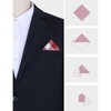 INSPIRE CHIC Men's Buffalo Check Cotton Pocket Square - 3 of 4