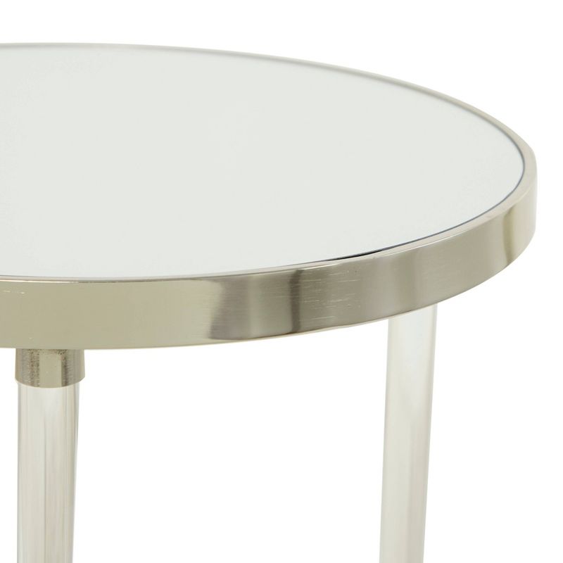 Contemporary Metal Accent Table Silver - Olivia &#38; May, 4 of 9