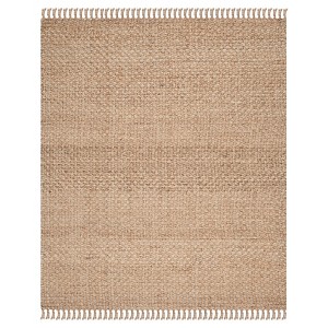 Natural Solid Loomed Area Rug - (8