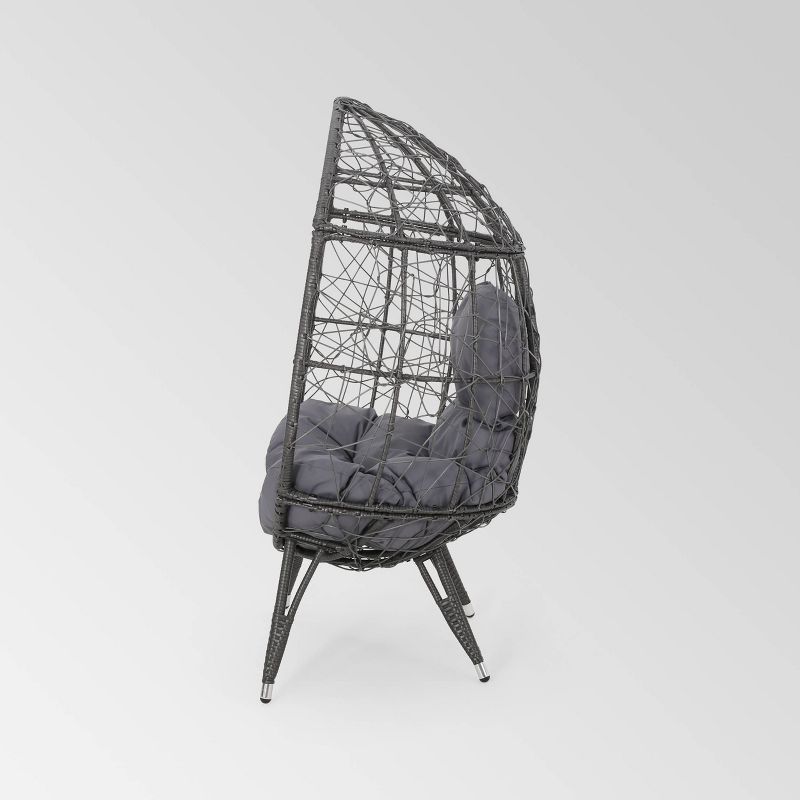 Gianni Wicker Teardrop Chair - Christopher Knight Home, 5 of 14