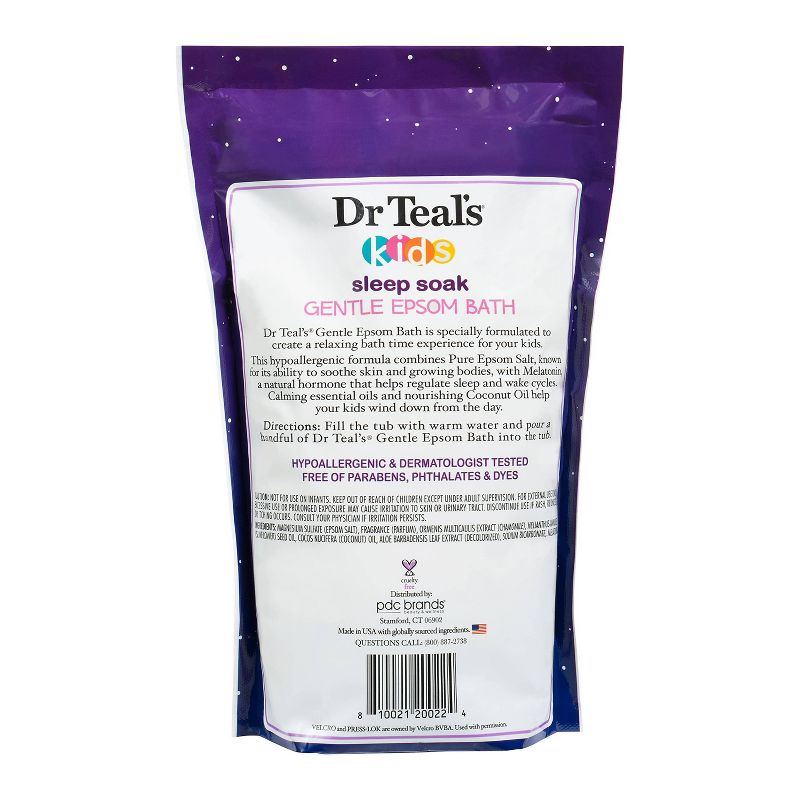 Dr Teal&#39;s Kids Sleep Epsom Salt Soak with Melatonin &#38; Essential Oils - 2lbs, 2 of 10
