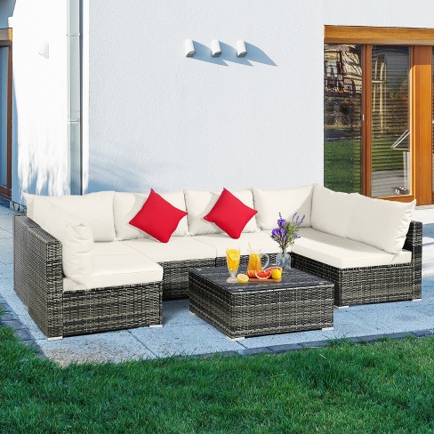 Pe rattan 2024 sofa set