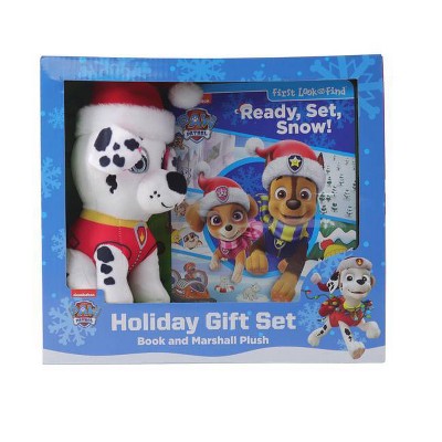  Nickelodeon Paw Patrol: Ready, Set, Snow! Holiday Gift Set - (Look and Find) (Board Book) 