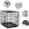 24 Inch Rabbit Cage, Portable Rabbit Carriers with Slide Out Tray, Top & Front Door, Folding Small Critter Carriers Cage - 2 of 4