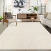 Washable Modern Textured Solid Rug Non Slip Low Pile Rug Soft Contemporary Throw Floor Cover Foldable Indoor Carpet for Living Room Bedroom - 2 of 4