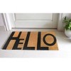 RugSmith Black Machine Tufted HeLLo  Doormat - 3 of 4