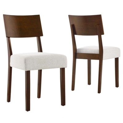 Modway Pax Wood Dining Side Chairs - Set of 2