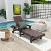 WestinTrends Ashore Modern Reclining Chaise Lounge With Arms & Wheels - 2 of 4