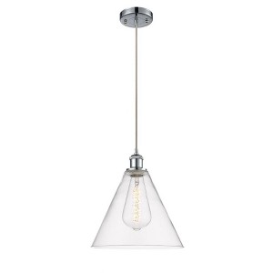 Berkshire - 1 Light Cord Hung Mini Pendant In Industrial Style-14.75 Inches Tall and 12 Inches Wide - 1 of 1