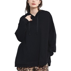 Anna-Kaci Women's Comfy Oversized Pullover Hoodie - Medium ,Black - 1 of 4