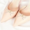 Unique Bargains Pearl Rhinestone Bow with Detachable Clip Shoe Accessories 2 Pcs - 2 of 4