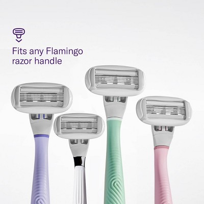 Flamingo Women's 8ct Five-Blade Razor Cartridges with Aloe & Shea Butter
