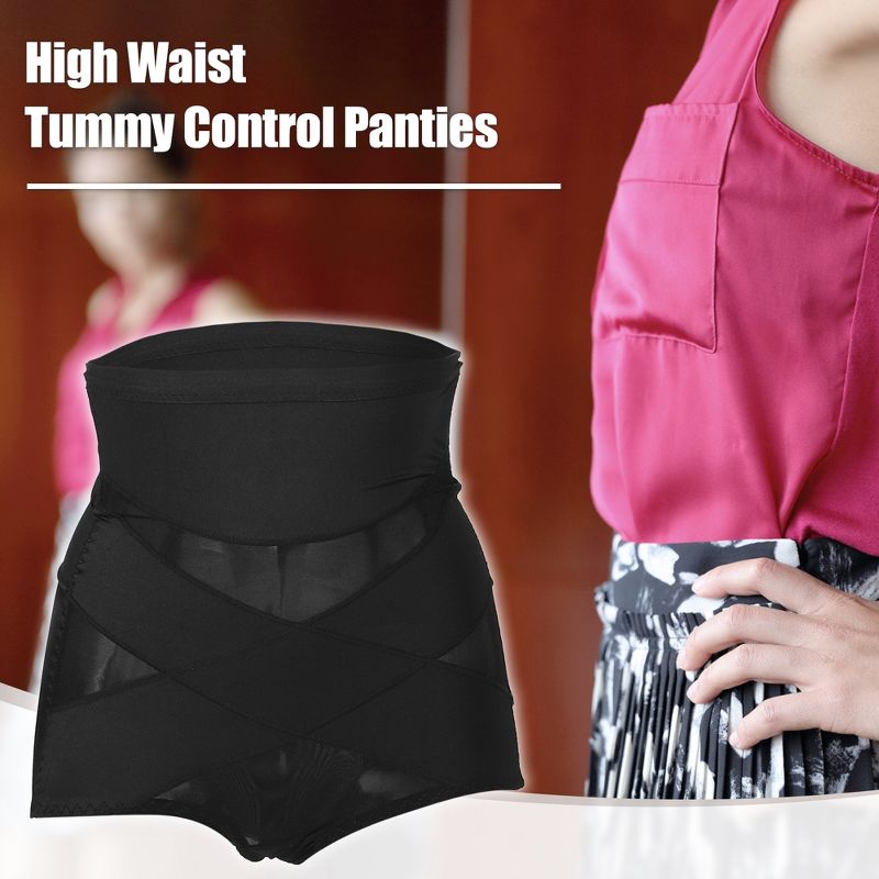 Unique Bargains High Waist Women Slimming Body Shaping Tummy Control Shapewear Control Panties Underwear 1 Pcs, 2 of 6