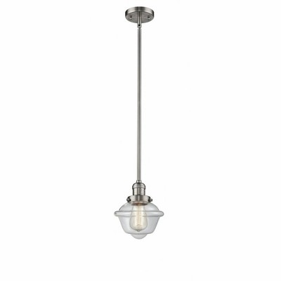Oxford - 1 Light Stem Hung Mini Pendant In Traditional Style-8 Inches Tall and 7.5 Inches Wide