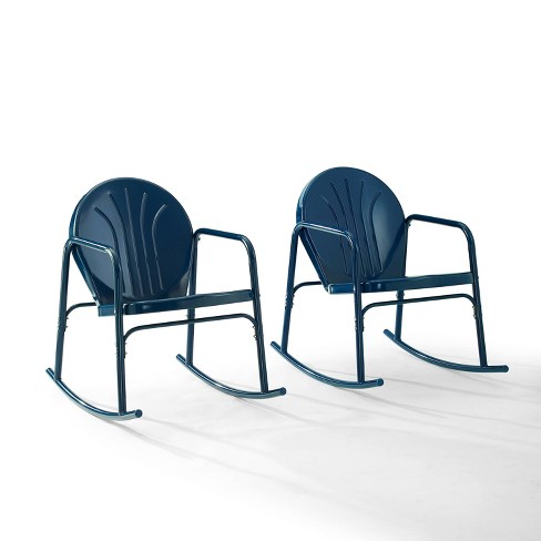 Metal rocking best sale chair set