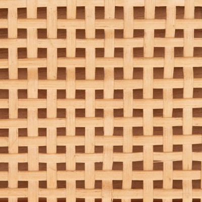 Natural Wood and Rattan 47" Console Table with Storage