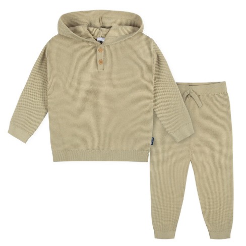 Gerber Baby and Toddler Boys' Sweater Knit Set - Olive Green - 12 Months - 2-Piece