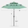 Best Choice Products 10ft 3-Tier Patio Umbrella, Market Sun Shade w/ Tilt Adjustment, Easy Crank - 2 of 4