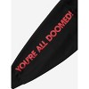 Friday The 13th Jason You're All Doomed Crew Neck Long Sleeve Black Adult Sweatshirt - 4 of 4