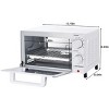 4 Slice Countertop Toaster Oven with 3 Settings, includes Baking Rack and Pan, New - 2 of 4