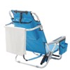 DOMETOUR Short Oxford Cloth Silver White Aluminum Tube Bearing 100kg Beach Chair Blue - 2 of 4
