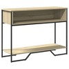 Clihome Modern Warm Spacious Sonoma  Console Table for Entryway, Sturdy Capacity Hallway Table - 3 of 4